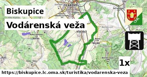 vodárenská veža v Biskupice, okres LC