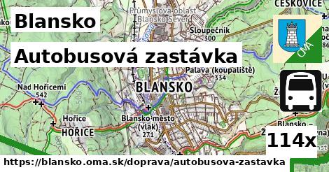 Autobusová zastávka, Blansko