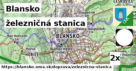 železničná stanica, Blansko