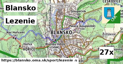 Lezenie, Blansko