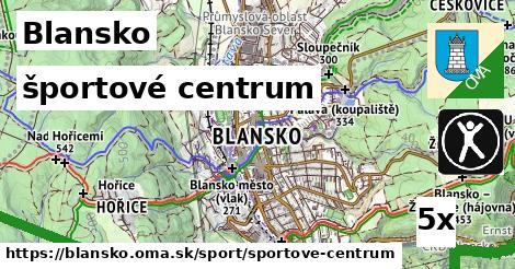 športové centrum, Blansko