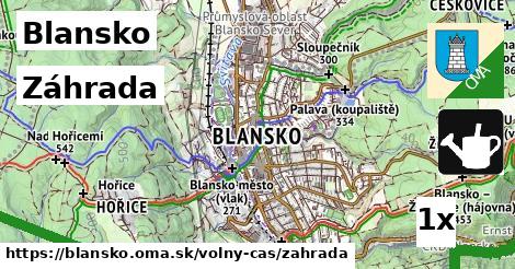 Záhrada, Blansko