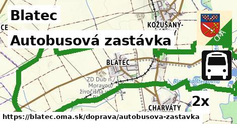 Autobusová zastávka, Blatec