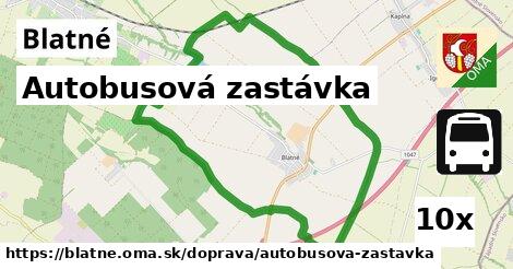 Autobusová zastávka, Blatné