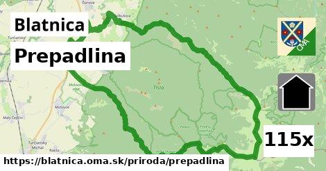 prepadlina v Blatnica