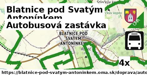 Autobusová zastávka, Blatnice pod Svatým Antonínkem