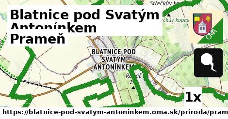 Prameň, Blatnice pod Svatým Antonínkem