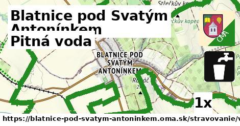 Pitná voda, Blatnice pod Svatým Antonínkem