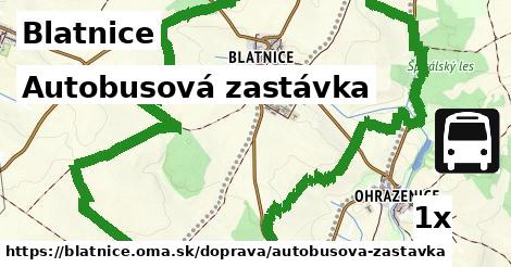 Autobusová zastávka, Blatnice