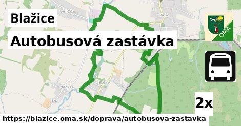 Autobusová zastávka, Blažice