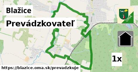 prevádzkovateľ v Blažice