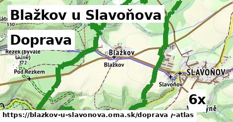 doprava v Blažkov u Slavoňova