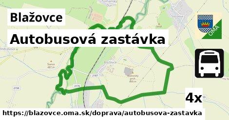 Autobusová zastávka, Blažovce