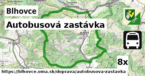 autobusová zastávka v Blhovce