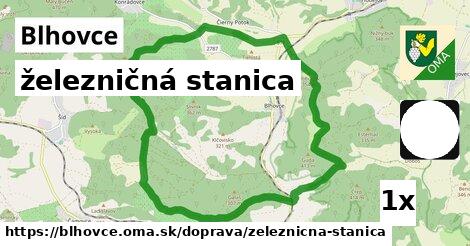 železničná stanica v Blhovce