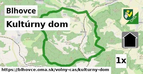 kultúrny dom v Blhovce