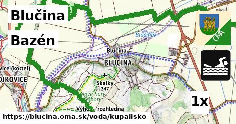 Bazén, Blučina