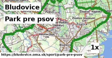 park pre psov v Bludovice