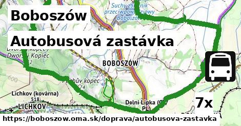 autobusová zastávka v Boboszów