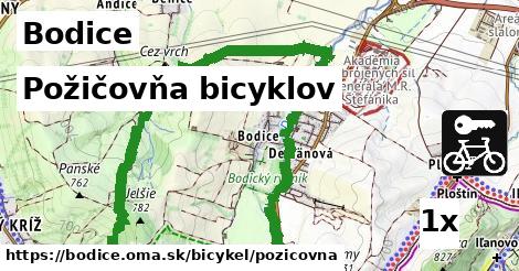 Požičovňa bicyklov, Bodice