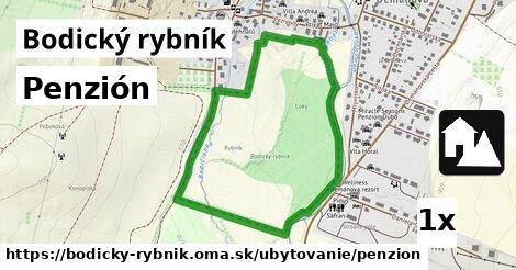 Penzión, Bodický rybník