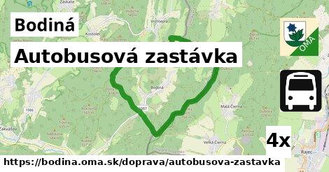 Autobusová zastávka, Bodiná