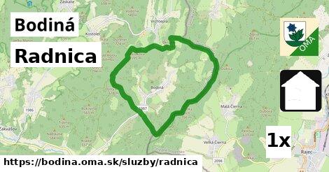 Radnica, Bodiná