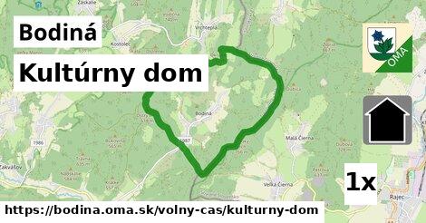 Kultúrny dom, Bodiná