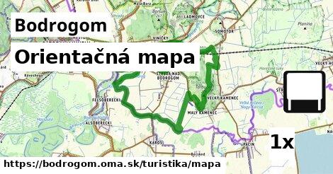 Orientačná mapa, Bodrogom