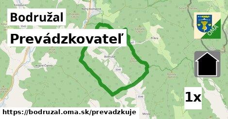 prevádzkovateľ v Bodružal