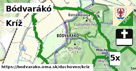 Kríž, Bódvarákó