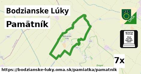 Pamätník, Bodzianske Lúky