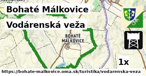 Vodárenská veža, Bohaté Málkovice