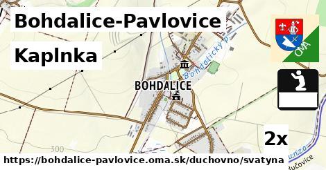 Kaplnka, Bohdalice-Pavlovice