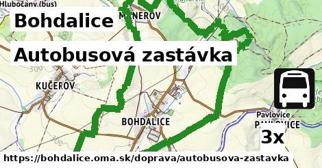 autobusová zastávka v Bohdalice