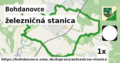 železničná stanica, Bohdanovce