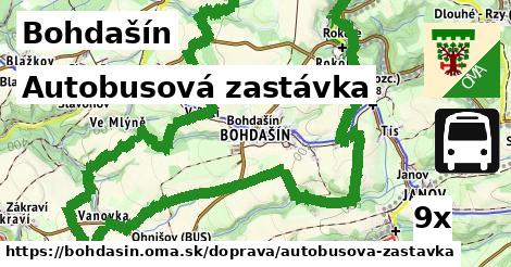 Autobusová zastávka, Bohdašín