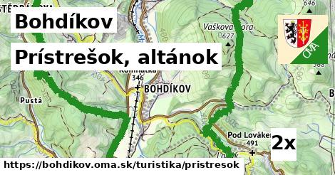 Prístrešok, altánok, Bohdíkov