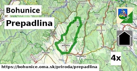 Prepadlina, Bohunice