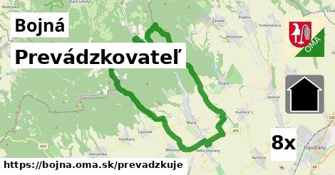 prevádzkovateľ v Bojná