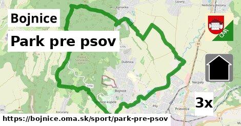 park pre psov v Bojnice