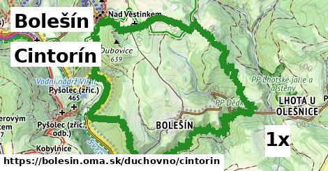 Cintorín, Bolešín