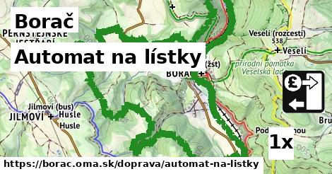 Automat na lístky, Borač