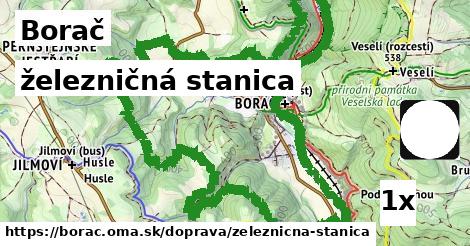 železničná stanica, Borač