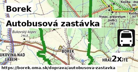 Autobusová zastávka, Borek