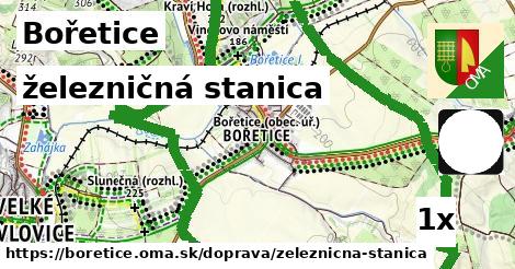 železničná stanica, Bořetice