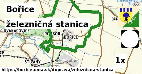 železničná stanica v Bořice