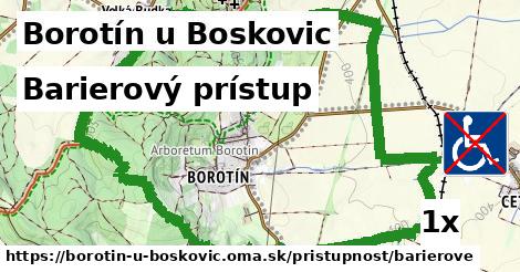 Barierový prístup, Borotín u Boskovic