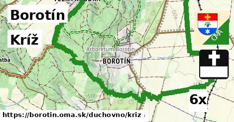 Kríž, Borotín