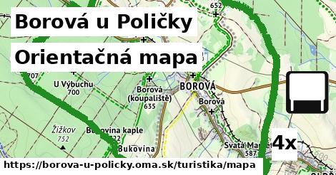 Orientačná mapa, Borová u Poličky